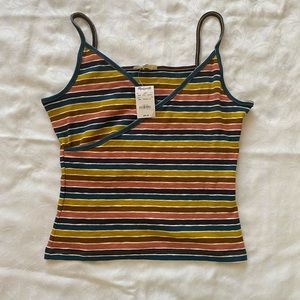 Madewell multi colour tank top size medium
